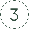 A retro-style number 3 inside a dashed circle.